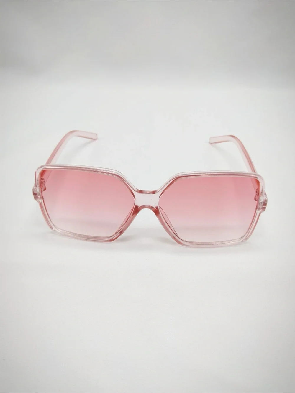 Pink Oversized Hexagon Sunglasses - Women Accessories